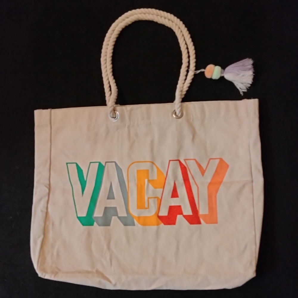 VACAY tote bag beach purse Extra Large